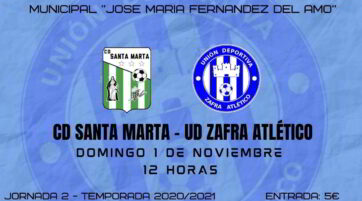 Horario del partido Santa Marta - Zafra Atlético