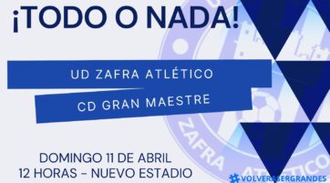 Cartel del partido Zafra Atlético - Gran Maestre