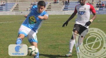 Imagen de José Mari Rosas en un partido de liga