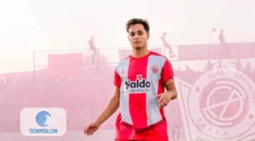 Imagen de Gonzalo García Borda con camiseta de Rivadavia