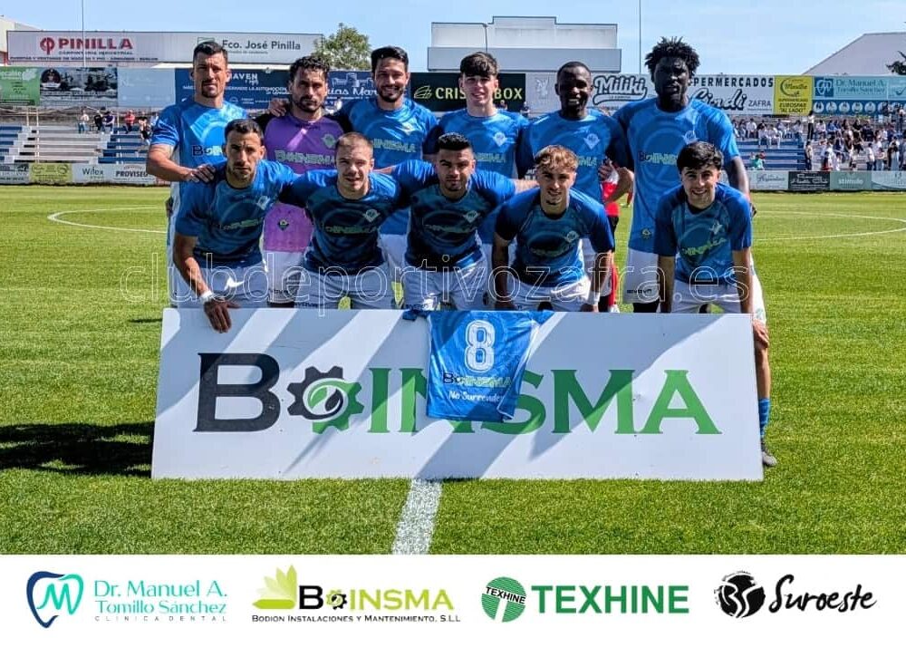 11 inicial del CD Zafra ante el CP Oliva de la Jornada 24 de liga